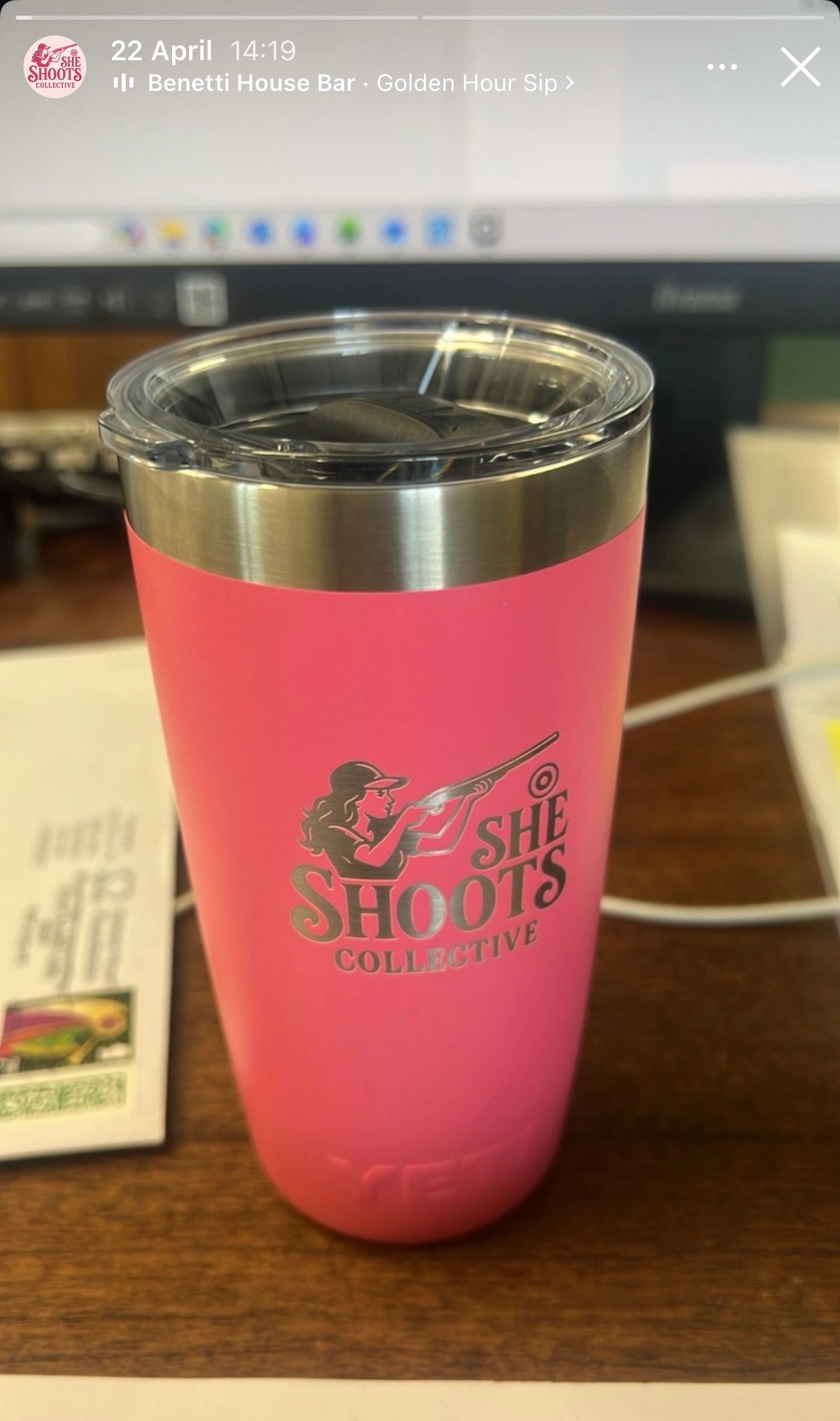 She Shoots YETI Flask - Image 2