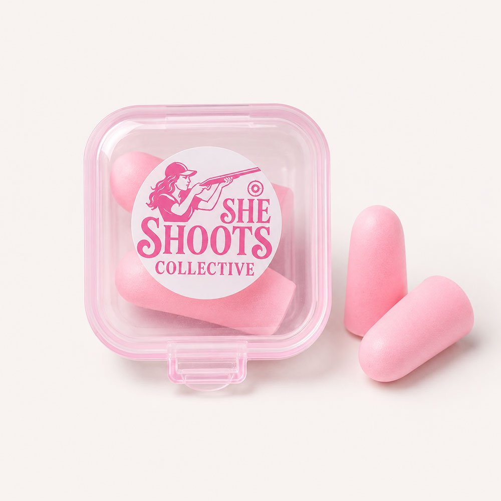 She Shoots Ear Plugs & Branded Carry Case